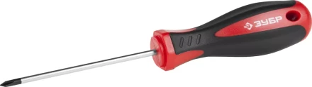 Отвертка ЗУБР &quot;МАСТЕР&quot;, Cr-v, эргономичная двухкомпонентная рукоятка, PH0x75мм 25062-0-075_z02 купить в Сургуте