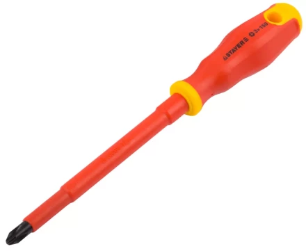 Отвертка STAYER &quot;PROFI&quot; &quot;ELECTRO&quot; диэлектрическая до 1000В, двухкомп рукоятка, PH № 3 х 150мм 25142-3-15_z01 купить в Сургуте