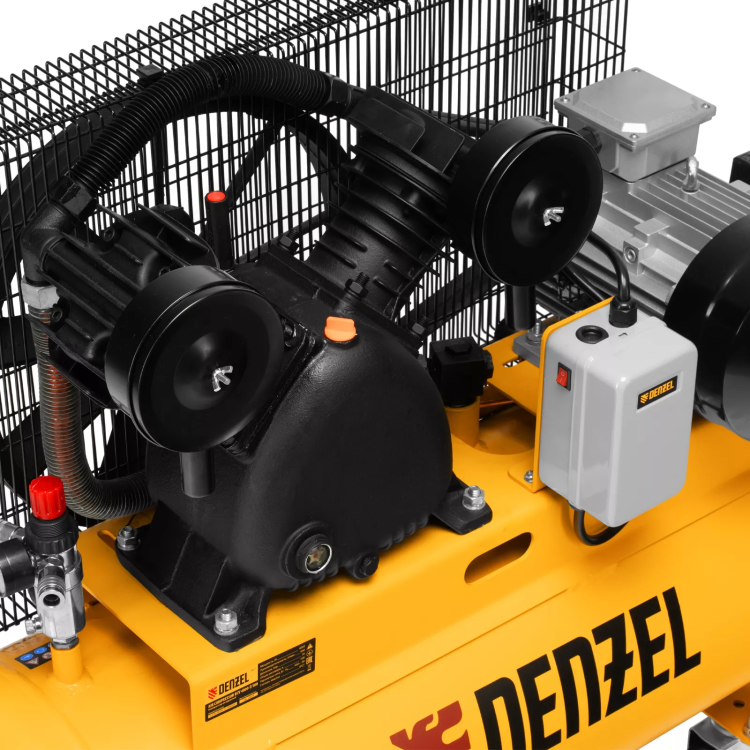 Компрессор воздушный рем. привод Denzel BCV 4000-T/100, 4,0 кВт, 100 литров, 690 л/мин купить в Сургуте