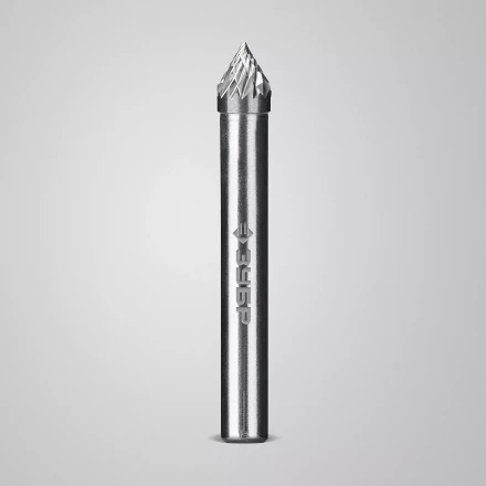 Зубр Твердосплавная борфреза J - зенкер с вершиной 60°, 6 х 5 мм (28808-6-5) купить в Сургуте