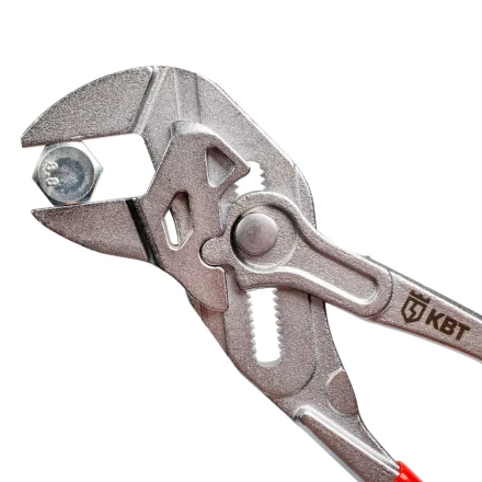 Клещи переставные — гаечный ключ КВТ 180 мм с кнопочной самофиксацией (82147) купить в Сургуте