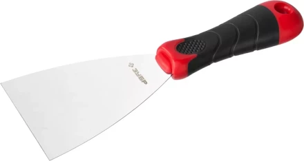 Шпатель ЗУБР &quot;МАСТЕР&quot;, профилированное нержавеющее полотно, 2к ручка, 80мм 10072-08 купить в Сургуте