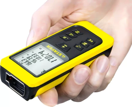 Дальномер STAYER &quot;MASTER&quot; MAX-Control лазерный, 2 точки отсчета, дальность 50м, точность 2мм 34957 купить в Сургуте