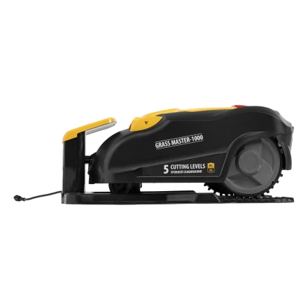 Робот-газонокосилка Grass Master 1000, ультразвуковой датчик, 3 Ач, LCD дисплей, Wi-Fi // Denzel купить в Сургуте