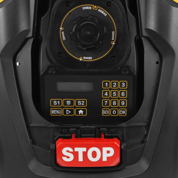 Робот-газонокосилка Grass Master 1000, ультразвуковой датчик, 3 Ач, LCD дисплей, Wi-Fi // Denzel купить в Сургуте