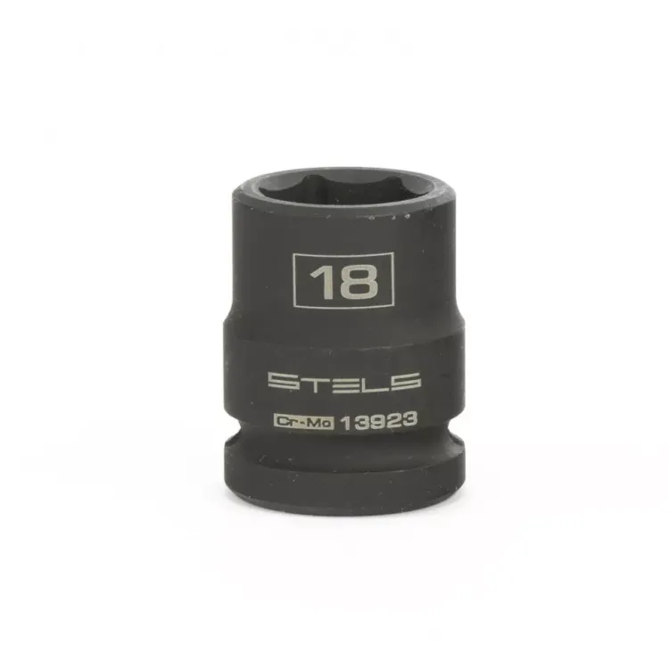 Головка ударная шестигранная 18 мм 1/2" CrMo Stels 13923 купить в Сургуте