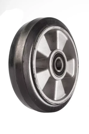 Колесо резиновое 180х50 мм с подшипником для тележек гидравлических BF/BF-III/DF-III/RHP/AC/DF/CW2 1000915 купить в Сургуте