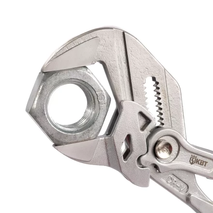 Клещи переставные — гаечный ключ КВТ 180 мм с кнопочной самофиксацией (дублирующая запись) (82148) купить в Сургуте