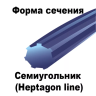 Леска для триммера HEPTAGON LINE (семиугольник) 4.0MMX15M купить в Сургуте