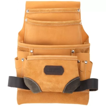Сумка KRAFTOOL поясная для инструментов, натуральная кожа, 10 карманов 1-38531 купить в Сургуте