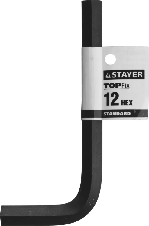 Ключ имбусовый STAYER "STANDARD", сталь, черный, 12мм 27405-12 купить в Сургуте
