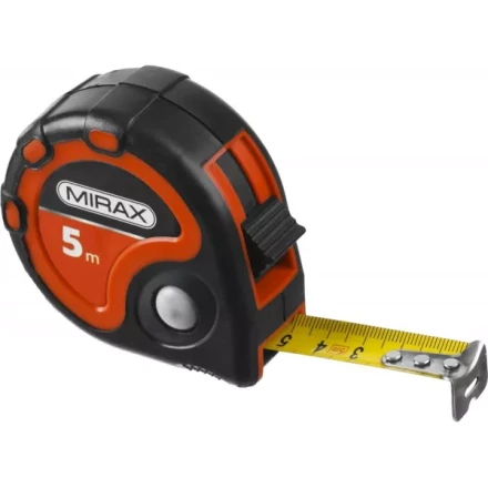 Рулетка MIRAX, 3 стопора, двухкомпонентный пластиковый корпус, 5мх25мм 34013-05-25 купить в Сургуте