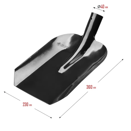ЗУБР Мастер, 360 х 230 мм, полотно 1.6 мм, закалено, без черенка, тип ЛСП, совковая лопата (39426) купить в Сургуте