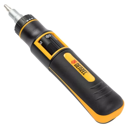 Отвертка реверсивная с револьверным механизмом Denzel 7711601, 11 шт, сталь S2 купить в Сургуте