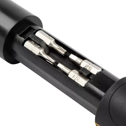 Отвертка реверсивная с револьверным механизмом Denzel 7711601, 11 шт, сталь S2 купить в Сургуте