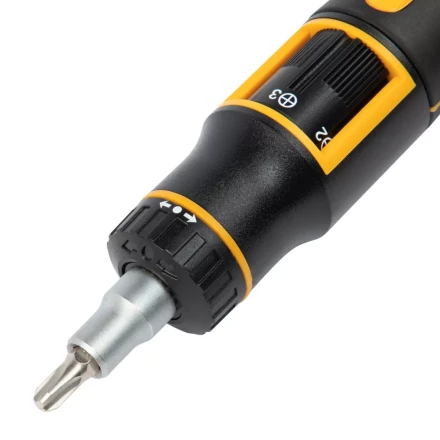 Отвертка реверсивная с револьверным механизмом Denzel 7711601, 11 шт, сталь S2 купить в Сургуте