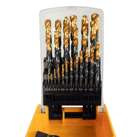 Набор сверл по металлу, 1-13 мм, HSS-Tin, Golden Tip, 25 шт Denzel 72323 купить в Сургуте