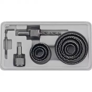 Набор кольцевых пил по дереву 19-64 мм 11 предм. MATRIX 70473 купить в Сургуте