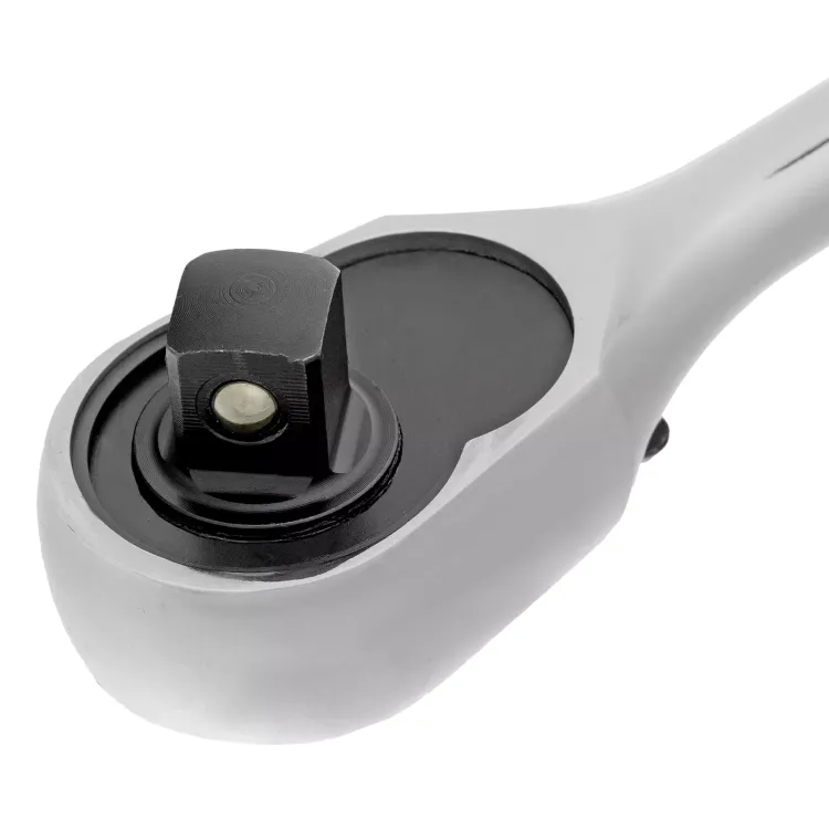 Ключ-трещотка 1/2" Gross 14052, CrV, 120 зубьев, цельнометаллический, хром купить в Сургуте