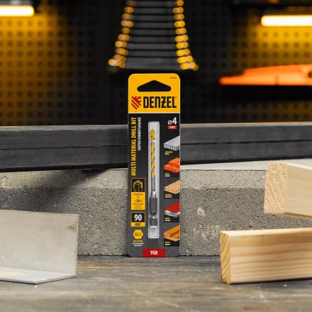Сверло универсальное, Multi cut, 4 мм Denzel 706005 купить в Сургуте