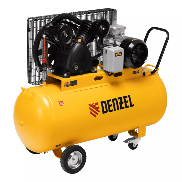 Компрессор воздушный рем. привод Denzel BCV 5500-T/200, 5,5 кВт, 200 литров, 850 л/мин купить в Сургуте