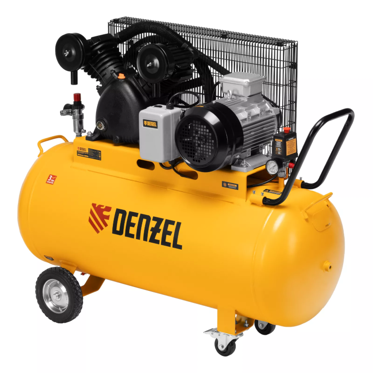 Компрессор воздушный рем. привод Denzel BCV 5500-T/200, 5,5 кВт, 200 литров, 850 л/мин купить в Сургуте