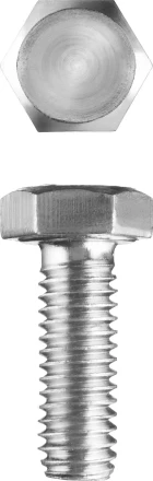 Болт ЗУБР &quot;МАСТЕР&quot; с шестигранной головкой, ГОСТ 7798-70, класс прочности 5.8, оцинкованный, M5x14мм, 5кг 303080-05-014 купить в Сургуте