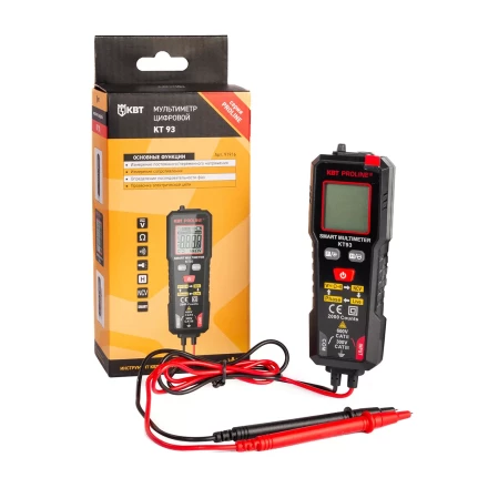 Мультиметр цифровой КВТ SMART KT 93 с True RMS (91916) купить в Сургуте
