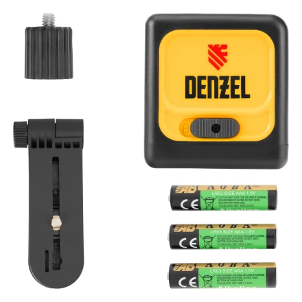 Лазерный уровень DQB, 30 м, зеленый луч, батарейки, сумка// Denzel 35016 купить в Сургуте