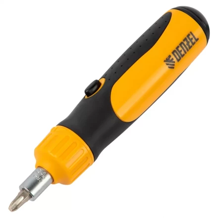 Отвертка реверсивная Denzel 7711611, механизм SmartPush 12 шт, S2 купить в Сургуте