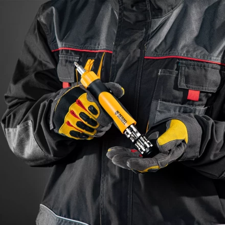 Отвертка реверсивная Denzel 7711611, механизм SmartPush 12 шт, S2 купить в Сургуте