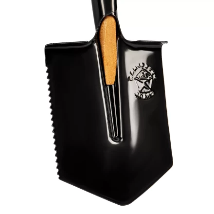 Лопата саперная, 150х180х510 мм, деревянный черенок, с зубьями, Россия Сибртех 61396 купить в Сургуте