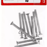 Винт DIN 965, M4 x 40 мм, 10 шт, кл. пр. 4.8, оцинкованный, ЗУБР 303116-04-040 купить в Сургуте