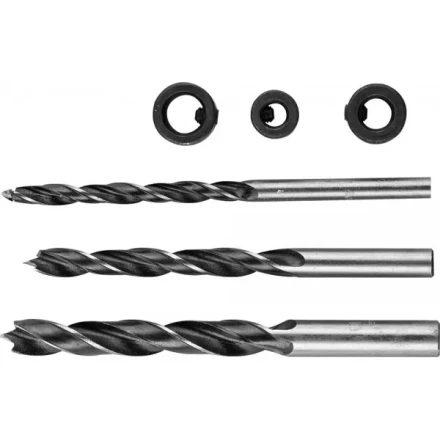 Набор сверл по дереву с ограничителями, 3шт(d=6-10мм), STAYER 30144-H6 30144-H6 купить в Сургуте