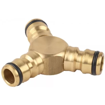 Тройник RACO &quot;Profi&quot; (соединитель-соединитель-соединитель) латунный, 1/2&quot; 4246-55028B купить в Сургуте