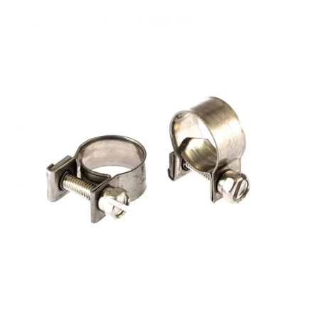 Хомуты металлические MINI 12-14 мм ширина 9 мм винтовой W4 2 шт Сибртех 475043 купить в Сургуте