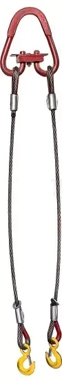 Строп канатный двухветвевой 2СК 4 т L=6.5 м Звено РТ-3 с кч Гост 3.2 т опрессовка