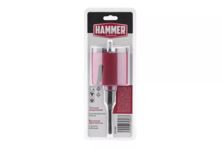 Коронка алмазная HAMMER Ф82мм (242-504) купить в Сургуте
