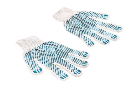 Перчатки ХБ 5 нитей с ПВХ HAMMER 230-031 купить в Сургуте