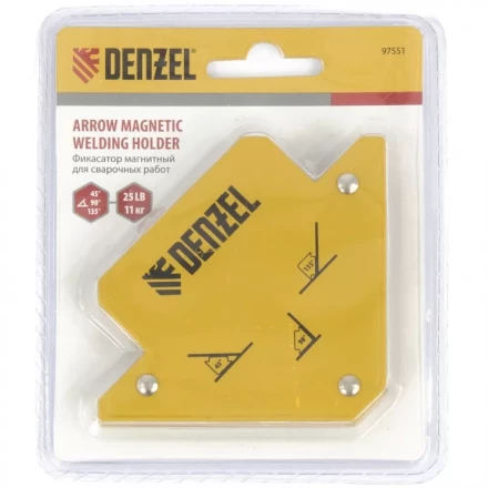 Фиксатор магнитный для сварочных работ усилие 25 LB Denzel 97551 купить в Сургуте