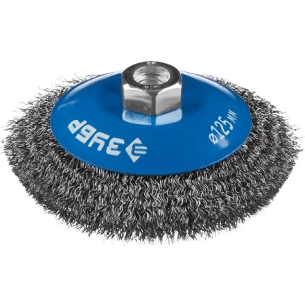 ЗУБР &quot;ПРОФЕССИОНАЛ&quot;. Щетка коническая для УШМ, витая стальная проволока 0,3мм, 125ммхМ14 35265-125_z02 купить в Сургуте