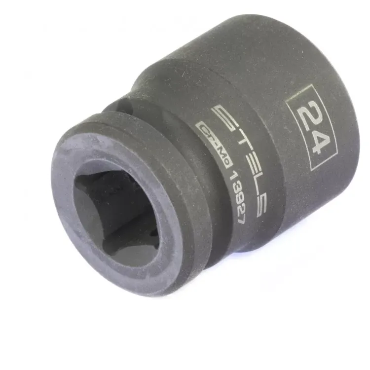 Головка ударная шестигранная 24 мм 1/2" CrMo  Stels 13927 купить в Сургуте