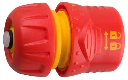 Соединитель GRINDA пластмассовый c автостопом и запирающим механизмом, 1/2&quot; 8-426331 купить в Сургуте