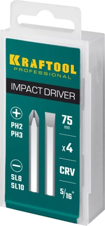 Биты для ударно-поворотных отверток KRAFTOOL 25552 купить в Сургуте