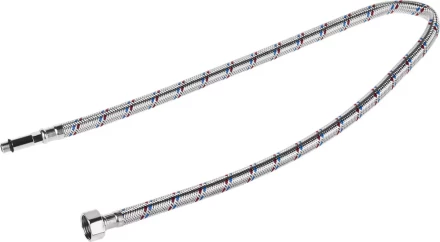 Подводка гибкая STAYER для воды, к смесителям, оплетка из нержавеющей стали, удлиненная, г/ш 1/2&quot;-0,8м 51017-080 купить в Сургуте