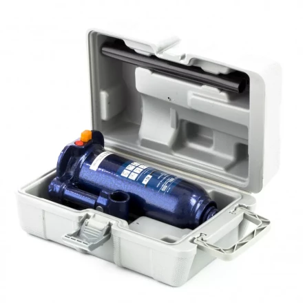 Домкрат гидравлический бутылочный 6 т h подъема 207-404 мм в пластиковом кейсе Stels 51176 купить в Сургуте