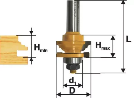 Фреза комбинированная рамочная ф41х24мм хв. 12мм 46527 купить в Сургуте