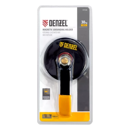 Клемма заземления магнитная для сварочных работ 65 LB Denzel 97558 купить в Сургуте