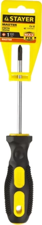 Отвертка STAYER &quot;MASTER&quot;, двухкомпонентная рукоятка, магнитный наконечник, PH1x100мм 2510-1-10_z01 купить в Сургуте