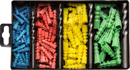 Набор ЗУБР Свёрла &quot;Монолит&quot; по бетону, 10мм, с дюбелями, 11 предметов 2911-H11-10 купить в Сургуте